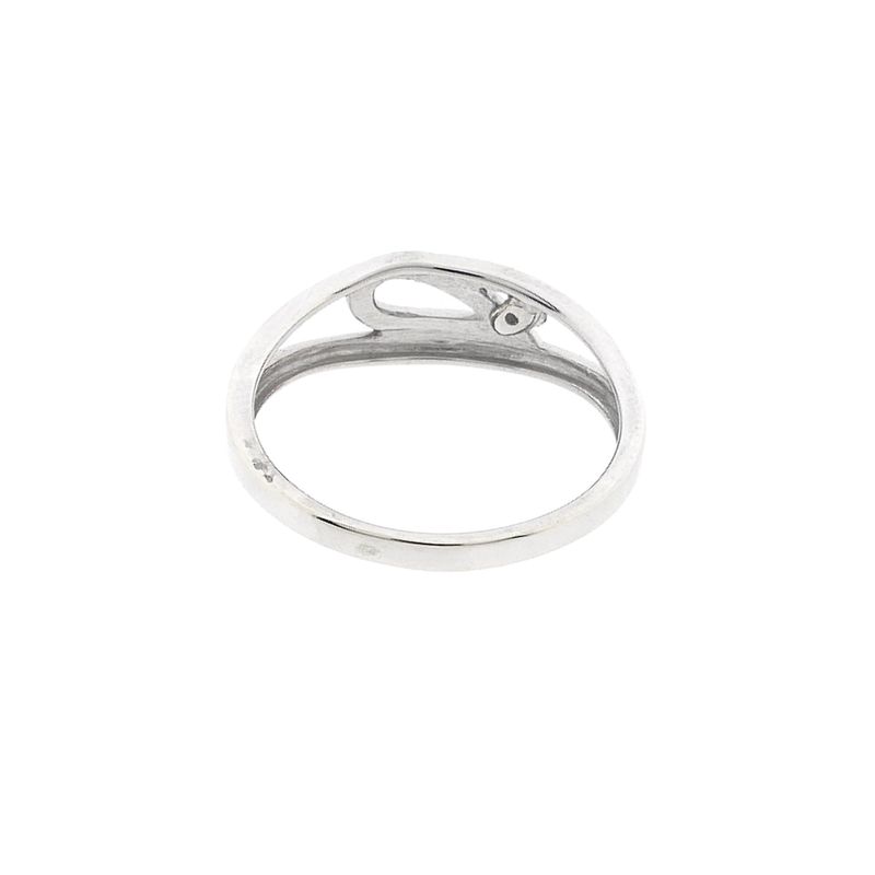 Afbeelding 6 van Witgouden ring met diamant; 0,03 ct. 