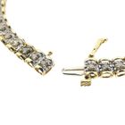 Image 4 of 10 crt. Tennis bracelet with diamond; 2.10 ct. | 18.5 cm