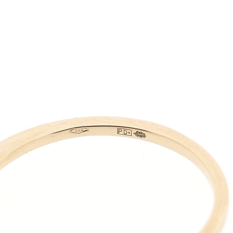 Image 6 of Gold solitaire ring with diamond | 0.12 ct.