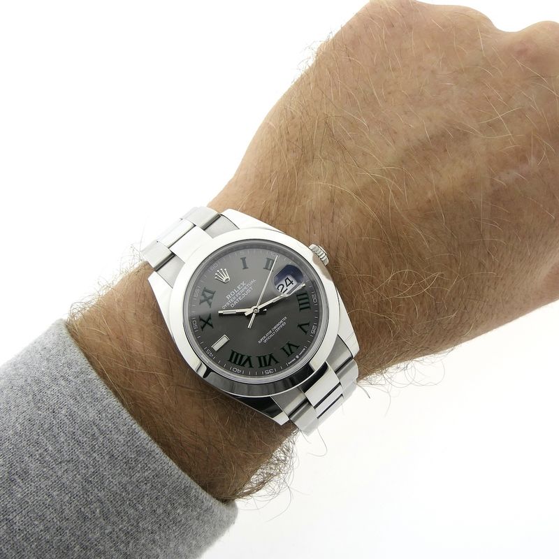 Image 18 of Rolex Datejust 41mm 'Wimbledon' 126300; Automatic men's watch