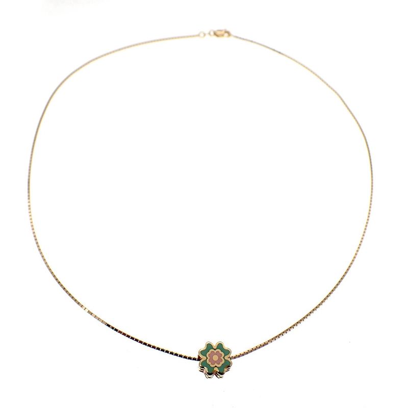 Image 4 of 18K Gold Necklace with Pendant | 42 cm