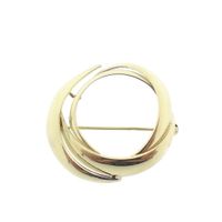 Vintage gold abstract brooch