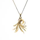 Image 3 of Gold pendant with an abstract shape