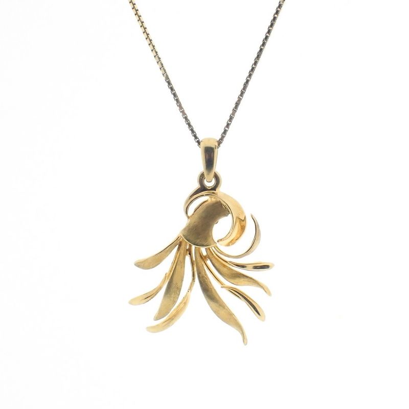 Image 3 of Gold pendant with an abstract shape