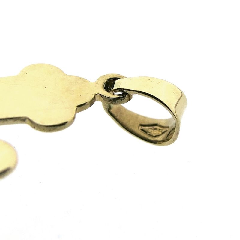 Image 6 of Antique gold 19th century pendant of a cross with corpus