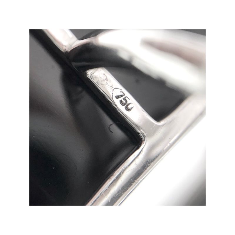 Image 6 of Exclusive white gold cufflinks with onyx and diamond 1.08 ct.