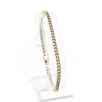Gold gourmet link bracelet