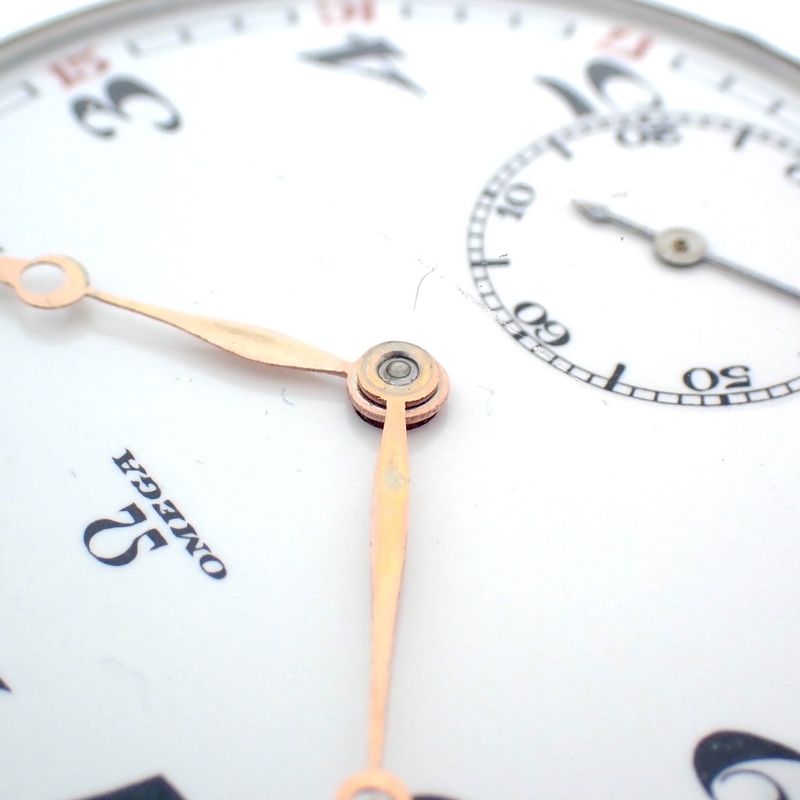 Image 6 of Omega pocket watch; antique silver pocket watch