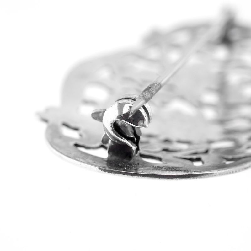 Image 9 of Silver brooch | Floral design