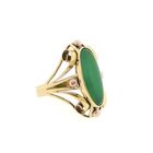 Image 3 of Two-tone gold ring with jade
