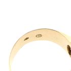 Image 6 of Vintage rose gold solitaire ring with garnet