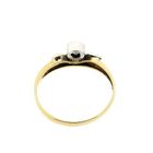 Image 6 of Bicolor Gold Solitaire Ring with Zirconia