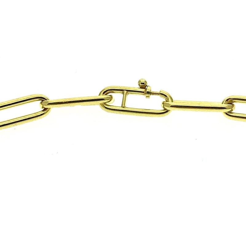 Image 3 of Gold anchor link bracelet | 20 cm