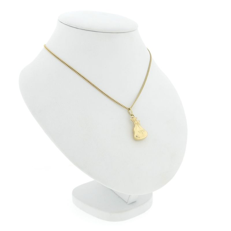 Image 4 of Gold pendant of a money bag