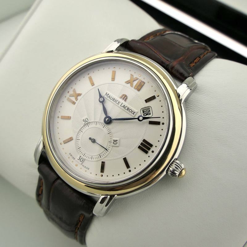 Image 19 of Maurice Lacroix Masterpiece 'Peseux Classic' MP7028; 18k gold/steel men's watch