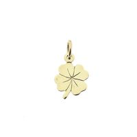 Gold pendant of a four-leaf clover