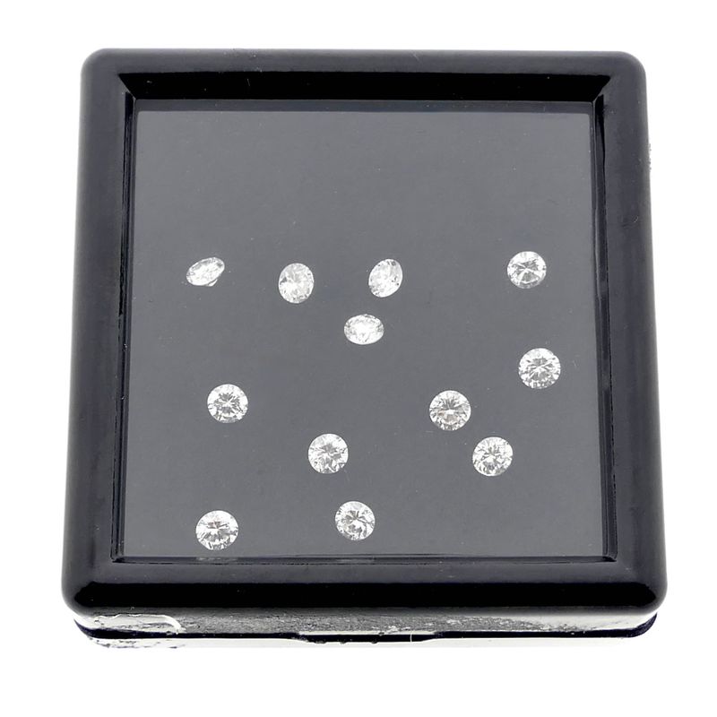 Image 3 of Set 1.01 ct. Brilliant-cut Natural Diamonds; Color F/G Quality; VS-SI + Quality Report