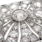 Image 6 of Unique 18 kt white gold brooch set with diamonds of approx. 4.70 ct.