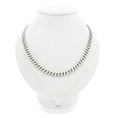 Image 1 of Sturdy Silver Gourmet Chain Necklace