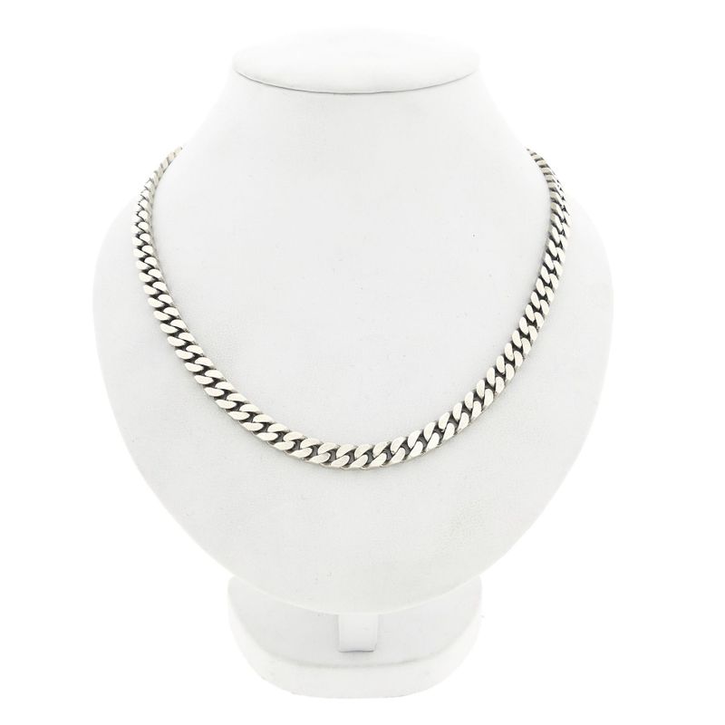 Image 1 of Sturdy Silver Gourmet Chain Necklace