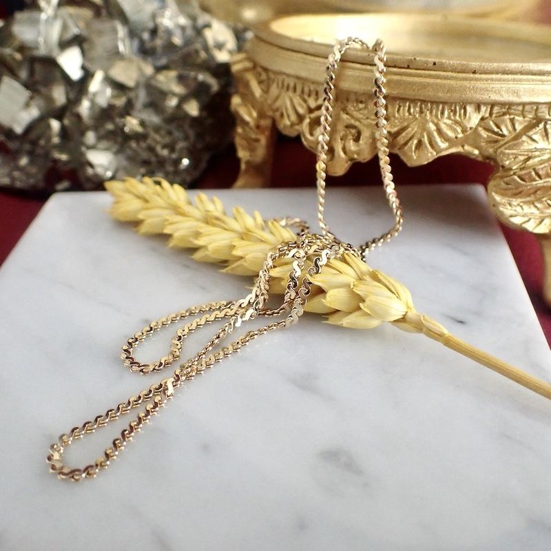 Image 2 of 18K Gold S-link Chain | 52.5 cm