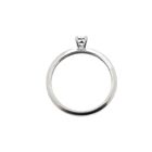 Image 3 of White gold solitaire ring with zirconia; Blush