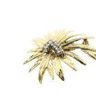 Image 4 of Vintage gold brooch with zirconia.