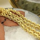 Image 2 of Gold twisted link chain
