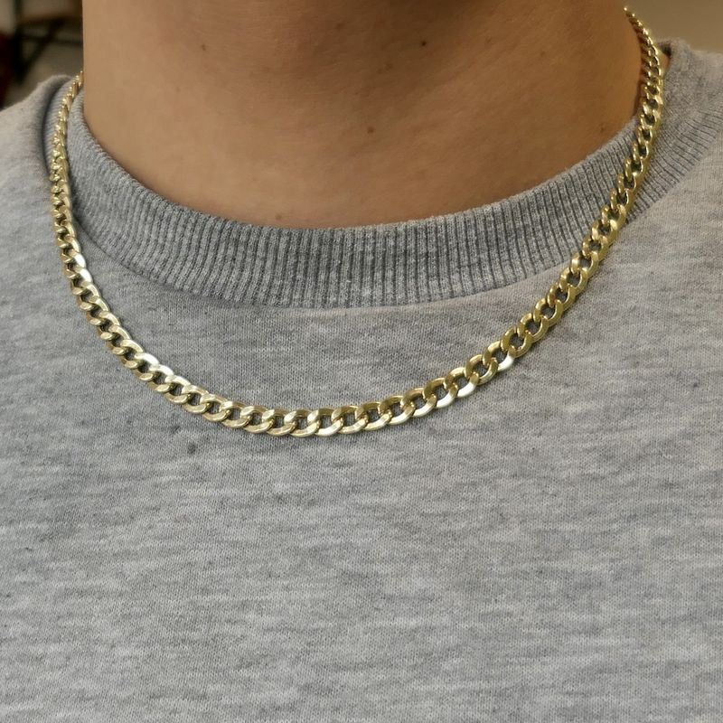 Image 9 of Gold robust gourmet link chain