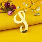 Image 2 of Gold letter brooch; letter I
