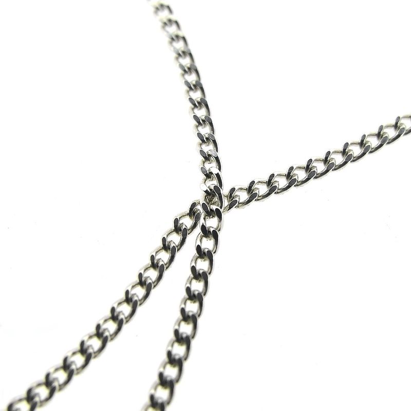 Image 9 of Silver basic gourmet link chain; 39 cm