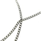 Image 9 of Silver basic gourmet link chain; 39 cm
