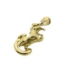 Image 3 of 18 carat gold pendant of a horse with foal