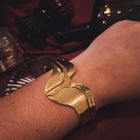 Image 4 of Robust gold slave bracelet.