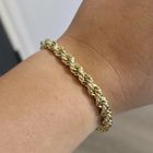 Image 10 of Gold twisted link bracelet | 19 cm