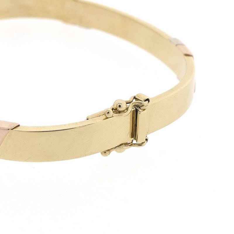 Image 7 of Tricolor gold slave bracelet; Ø 60mm