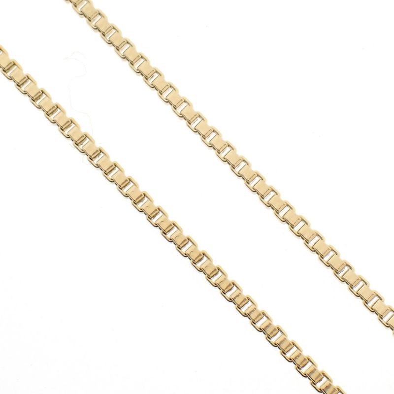 Image 3 of Long gold Venetian link necklace | 61 cm