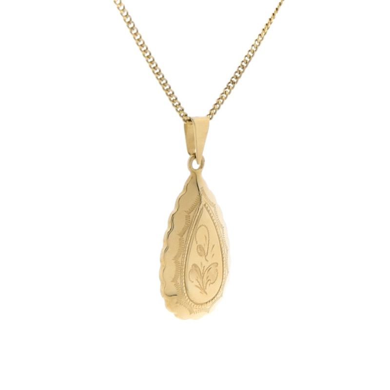 Image 7 of Gold pendant with elegant engraving