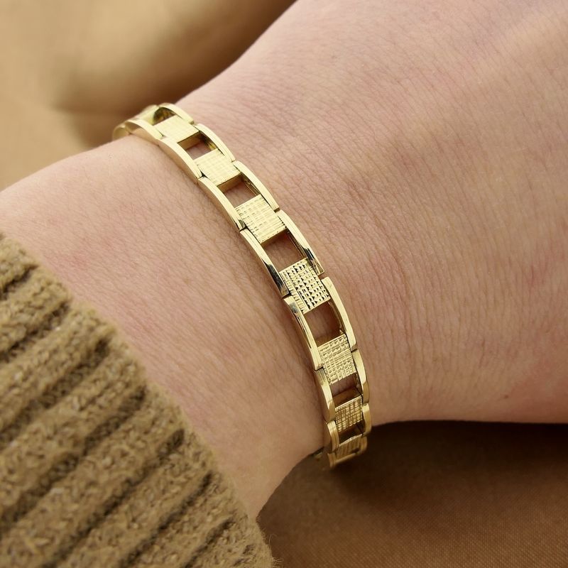 Image 10 of Golden fantasy link bracelet.