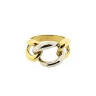 Image 3 of Two-tone gold link ring