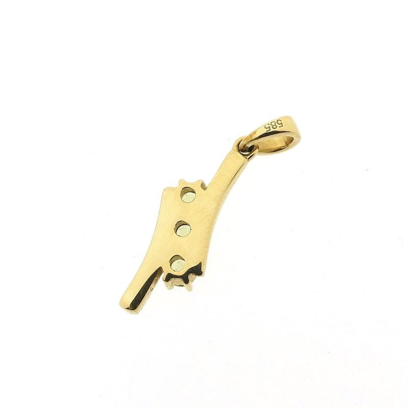 Image 4 of Gold pendant with peridot
