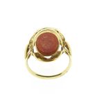 Image 4 of Gold ring with red coral | Vintage