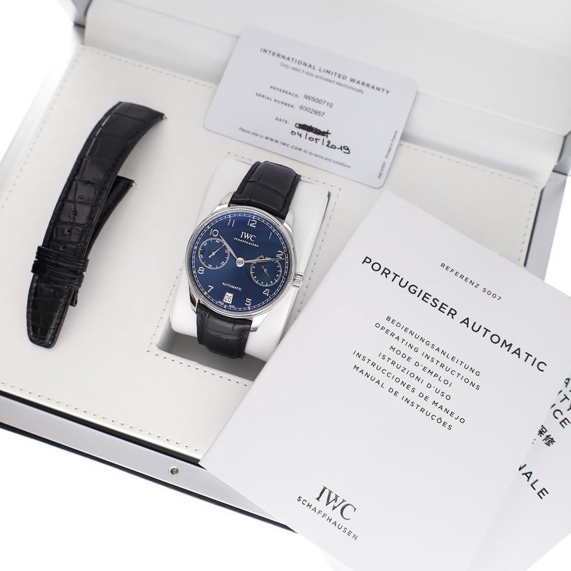 Image 4 of IWC Portugieser '7-Days' IW500710; Automatic men's watch