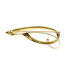 Afbeelding 3 van Vintage gouden abstracte broche met zirconia