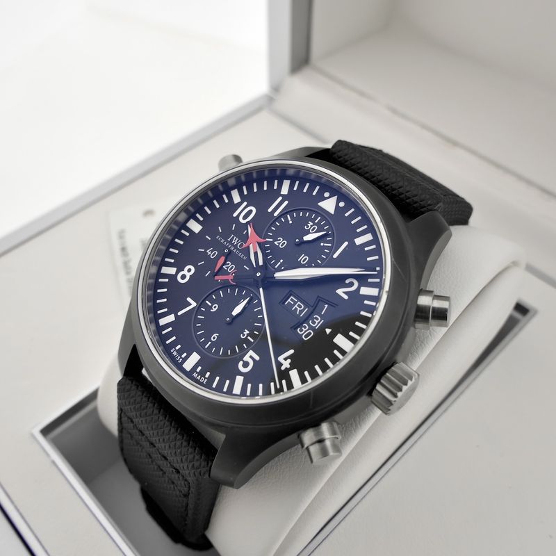 Image 13 of IWC Pilot's Watch Double Chronograph 'Topgun' IW379901; Automatic men's watch