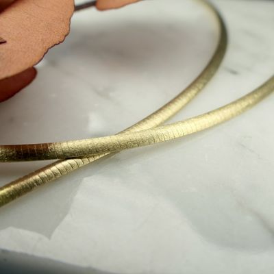 Image 2 of Gold Omega link necklace | 42.5 cm