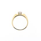 Afbeelding 9 van Gouden solitair ring met zirconia