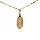Image 3 of Gold pendant with cameo | Vintage/antique