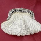 Image 13 of Antique purse with silver handle and glass beads | 19th century