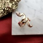 Image 3 of Gold ring with ruby ​​and zirconia